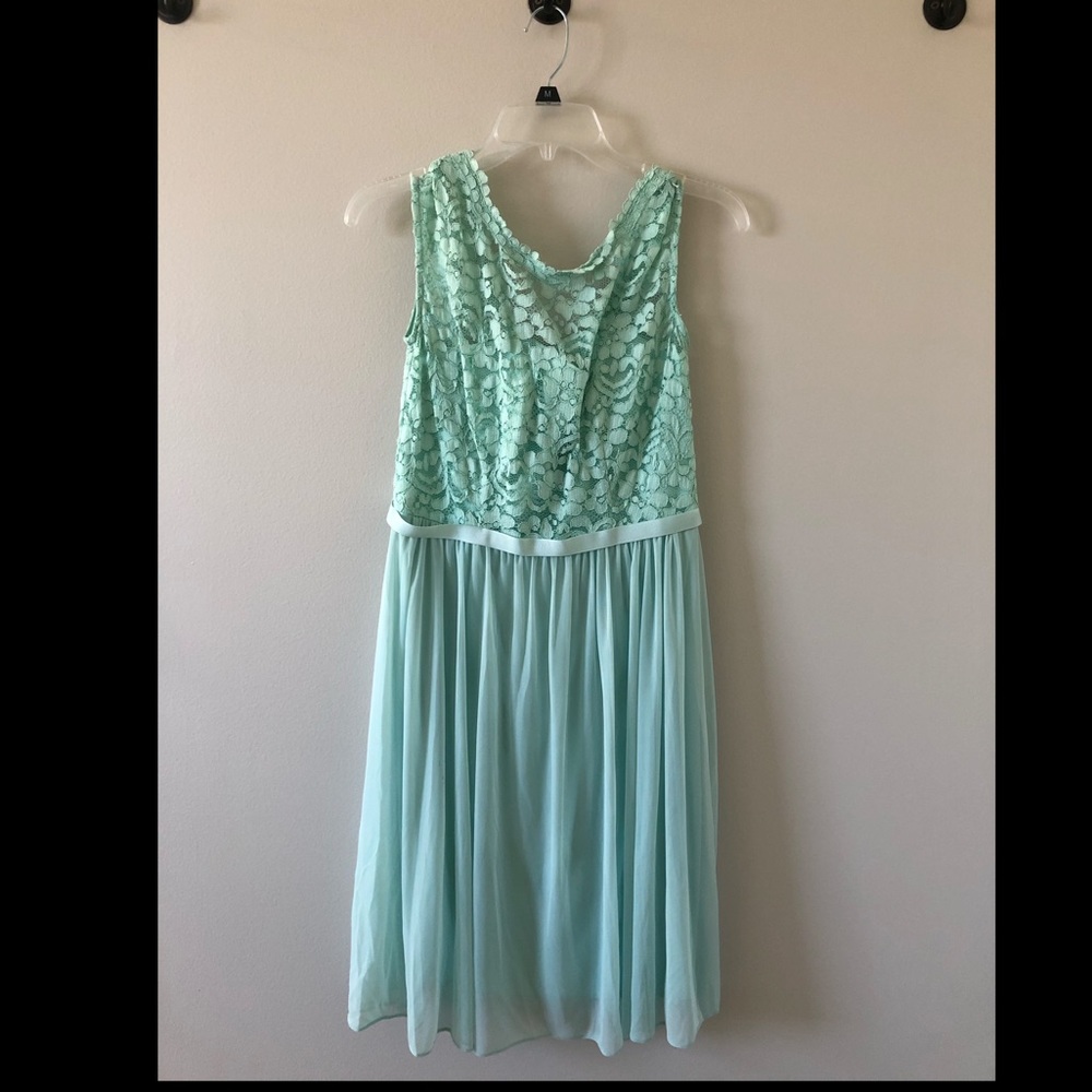 David’s bridal lace bridesmaid dress